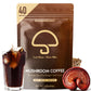 QIN SHAN TANG Decaf Mushroom Instant Coffee, 14 Mushrooms, 4.25 Oz, Energy Focus Immunity, 40 Servings