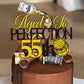 LINGBOOM Aged To Perfection Birthday Cake Toppers, 9.8 cm x 15 cm, Card Material, Model C-Age to Perfection, Color 55