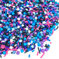 Galaxy Sprinkles | 8 Ounces | Star Sprinkles | Jimmies | Manvscakes