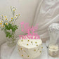 YCTHUNFISH 13th Birthday Cake Topper Glitter Number 13 Pink Bamboo Decoration