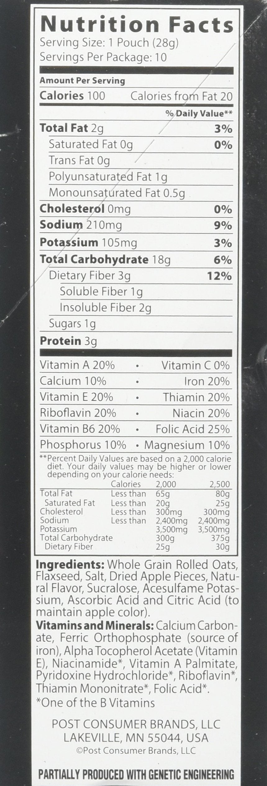 Better Oats Fit Instant, Apple Cinnamon, 9.8 Ounce