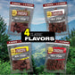 Old Trapper, Trappers Choice Peppered Kippered Steak, Eight-Ounce Individual Package, Spicy Meat Snacks, 11 Grams of Protein an