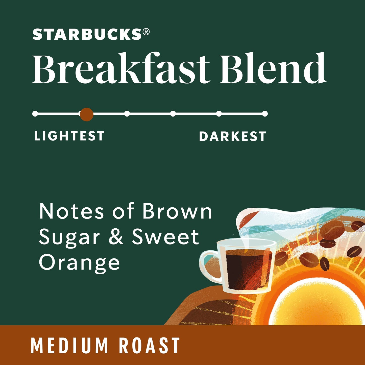 Starbucks K-Cup Coffee Pods, Medium Roast, Breakfast Blend, 24 Count (Pack of 4), 100% Arabica, Model 011067984