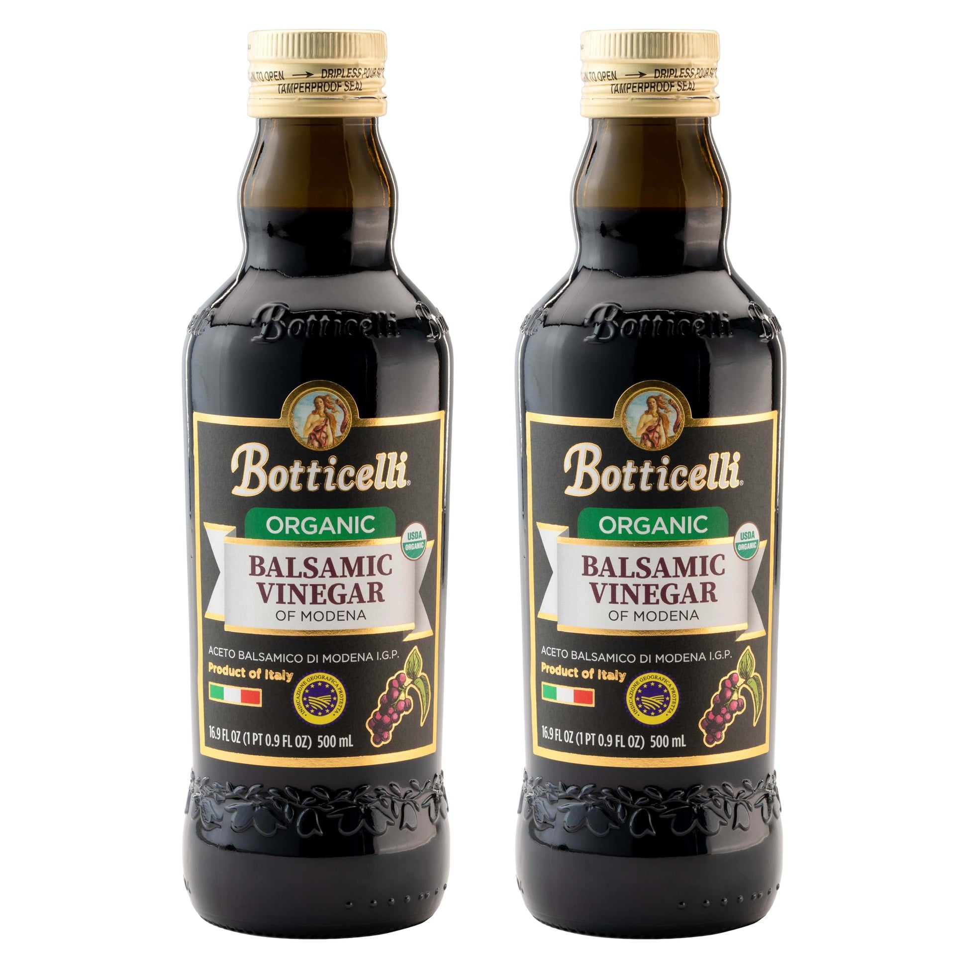 Botticelli Balsamic Vinegar | 2-Pack | 16.9 oz each (Balsamic Organic Vinegar)