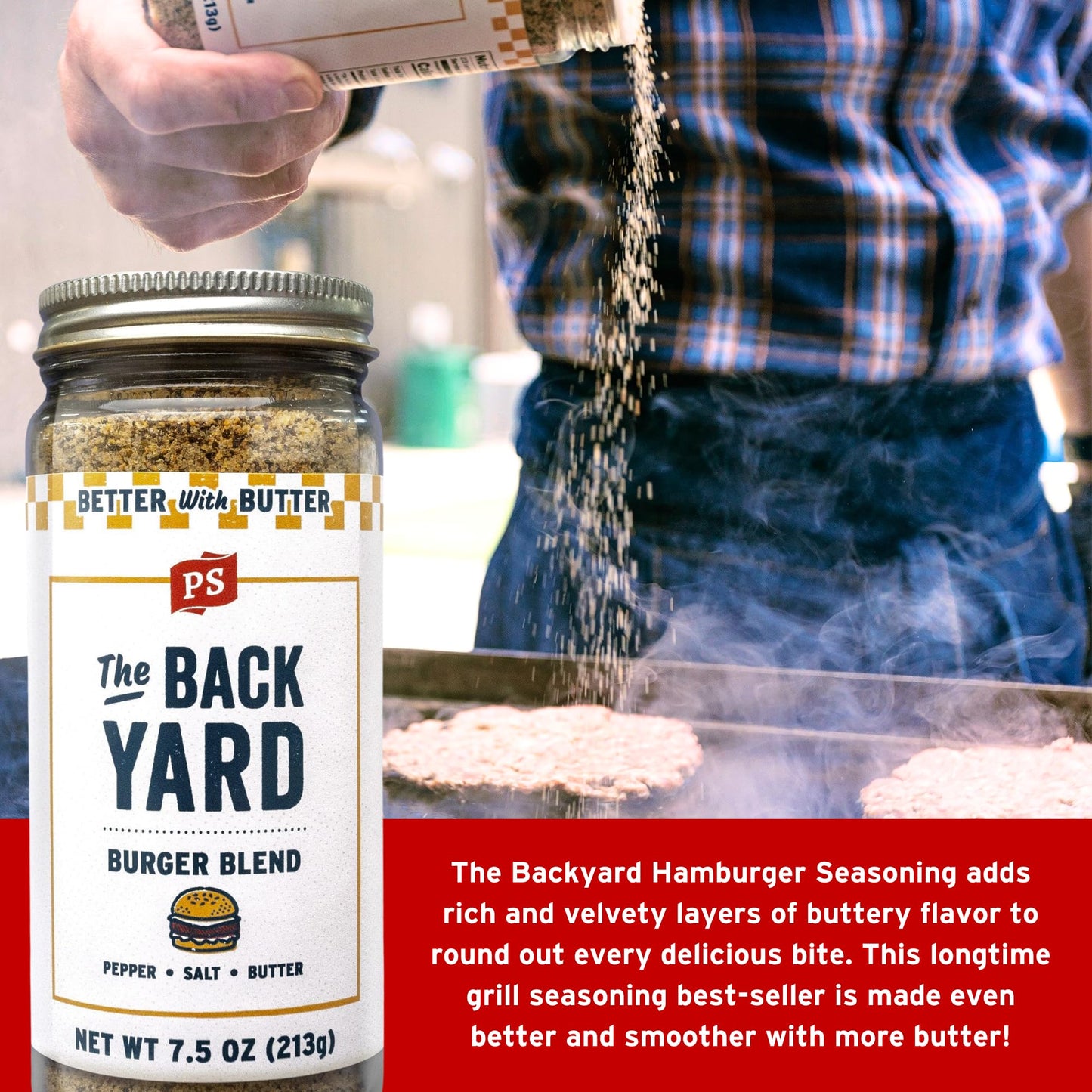 Ps Seasoning Burger Box - The Works, Backyard, Umami Butter, Bacon Bleu - Burger Seasoning And Bbq Rub - Smash Burger And Steak