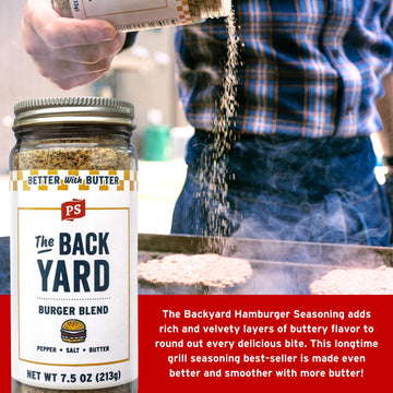 Ps Seasoning Burger Box - The Works, Backyard, Umami Butter, Bacon Bleu - Burger Seasoning And Bbq Rub - Smash Burger And Steak