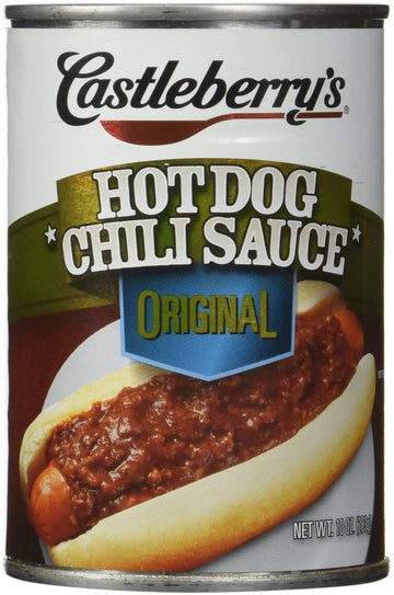 Castleberry'S, Hot Dog Chili Sauce, Classic, 10Oz Can (Pack Of 24)