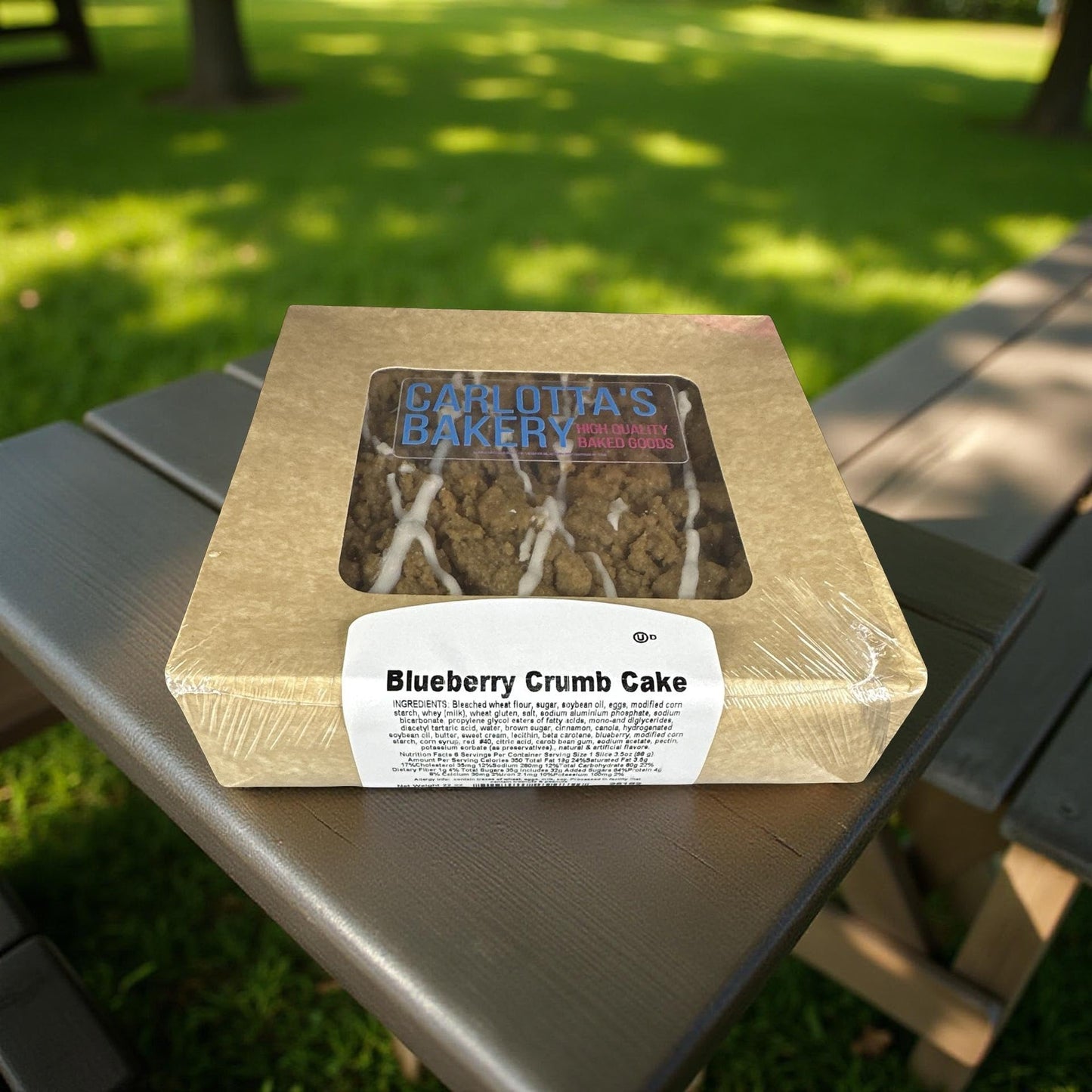 Carlottas Bakery Authentic New York Crumb Coffee Cakes (22 Oz, Blueberry)