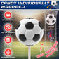 Soccer Lollipops 12Pk- Soccer Candy For Soccer Party Supplies - Soccer Ball Candy For Soccer Birthday Party Decorations - Soccer