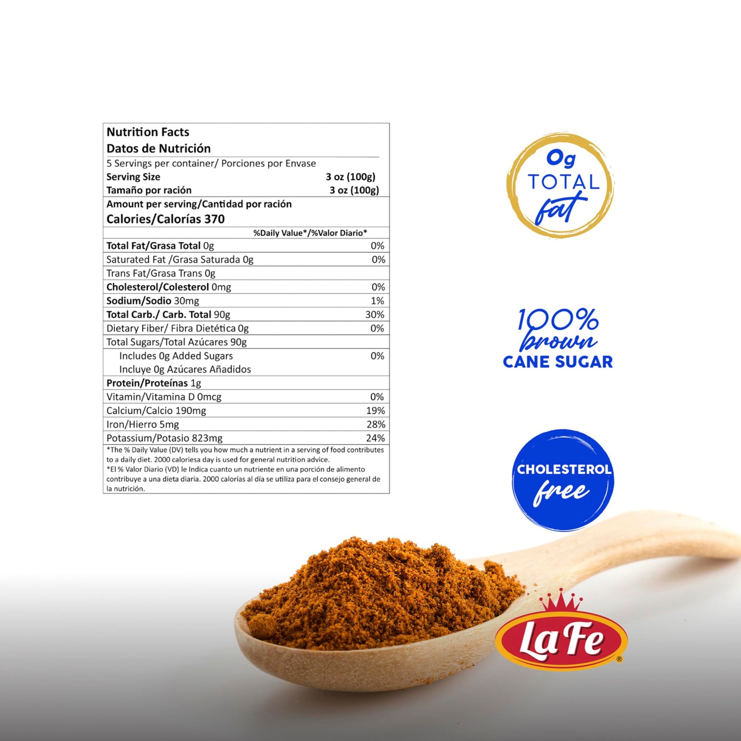 Fela Brown Cane Sugar - 16oz Pure Sugar for Latin Cooking - Redonda Panela Colombiana