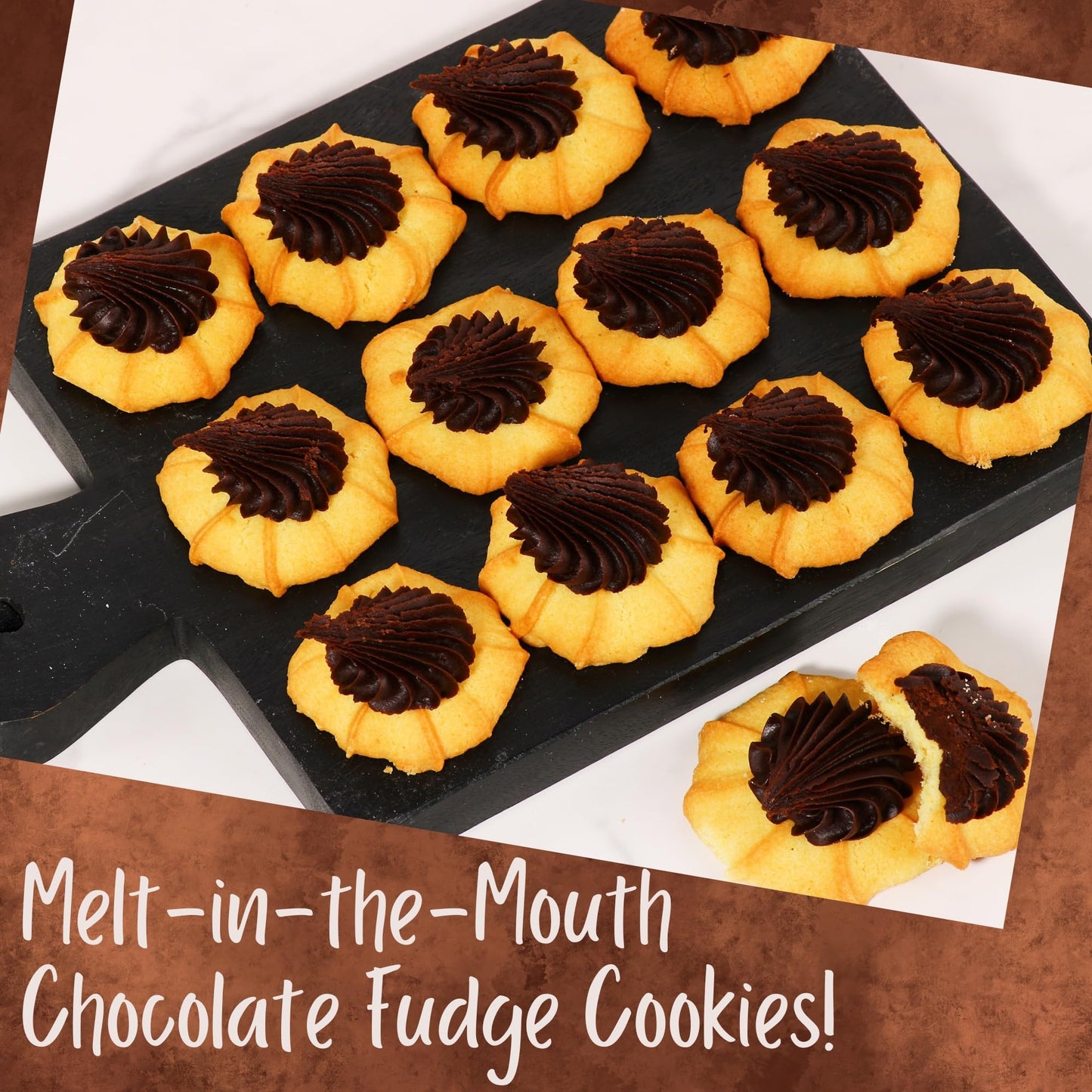 Italian Cookies | Fancy Bakery Cookies | Gourmet Cookies | Fudge Cookies | Perfect For Birthdays, Holidays & All Occasions | Dai