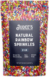 Judee's Natural Rainbow Sprinkles 2 lb - Gluten-Free and Nut-Free - Brighten Up Your Baked Goods - Great for Cookie and Cake Dec