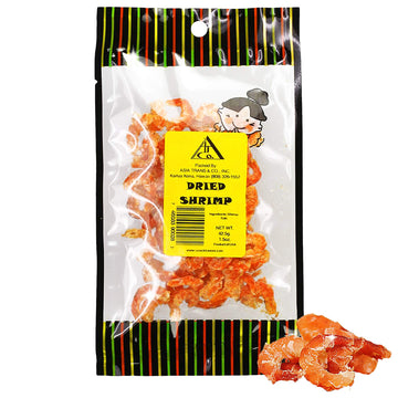 Asia Trans & Co. Dried Louisiana Large Shrimp - Fresh-Caught Dehydrated Snack - 1.5 Ounce Pack