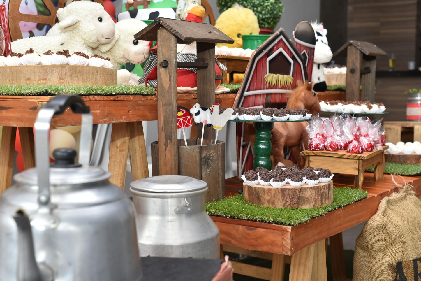 Farm Candy Lollipops - 24 Individually Wrapped Suckers Bulk - Cute Farm Animal Party Favors - Barn, Tractor, Horse, Cow, Chicken