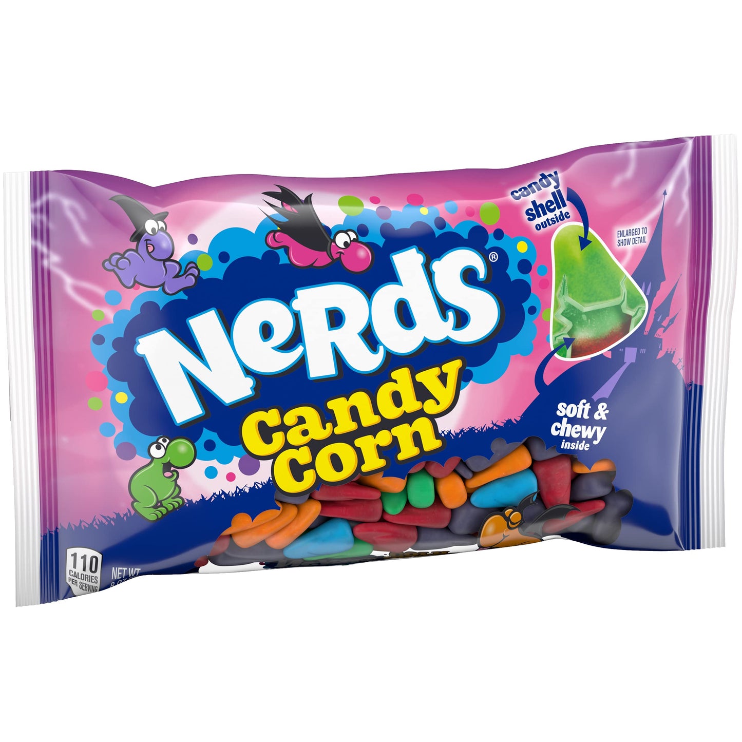 Nerds Halloween Fall Candy Corn Trick or Treat Bags for Kids Party, 8 Ounce (Pack of 12)