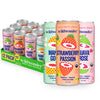 Wildwonder Sparkling Probiotic Juice Drink, Tropical Vibes Variety Pack, 12pk 12oz, Organic, Vegan, Low Sugar, Caffeine Free