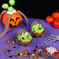 Halloween Sprinkles for Cake Decorating, 3.52oz Purple Sprinkles, Eyeball Sprinkles, Pumpkin Sprinkles, Cupcake Sprinkles, Bakin
