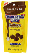 Charleston Chew Rollers Vanilla Snack-To-Go Resealable Bag, 4.5 oz, Pack of 3