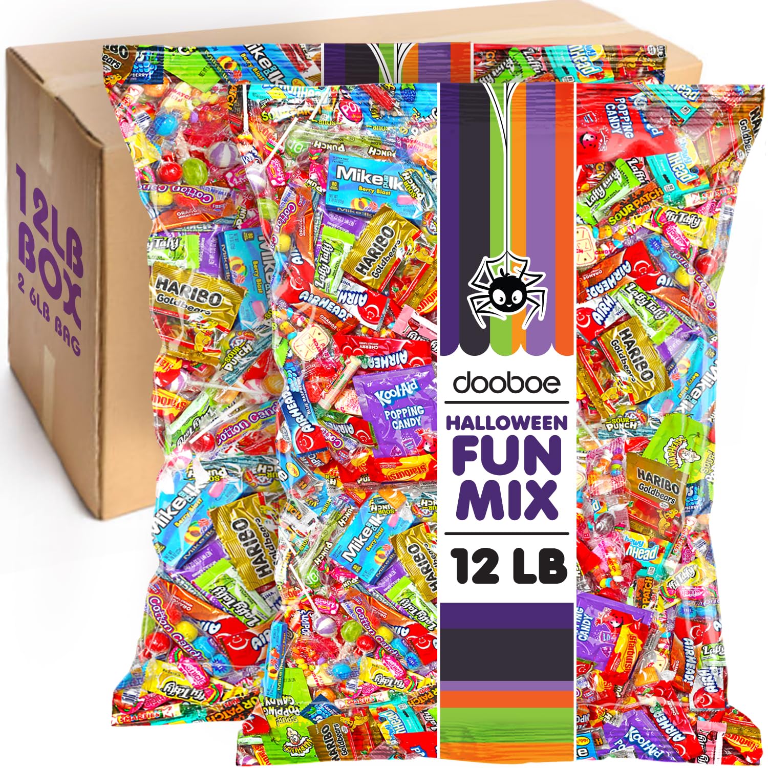 Halloween Bulk Candy - 12 Pounds - Huge Parade Candy Assortment - Bulk Candy Individually Wrapped For Schools, Offices, Mixed Pa