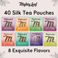 Mighty Leaf Organic Tea Sampler - 40 Count Silken Tea Bags - 8 Assorted Flavors Gift Box