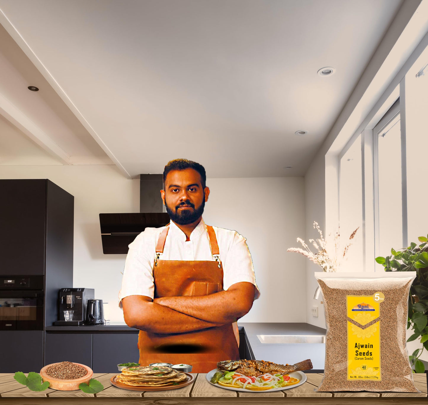 Rani Ajwain Seeds Whole - 80oz (5lbs) Bulk, All Natural, Vegan, Gluten Friendly, NON-GMO, Kosher, Indian Origin