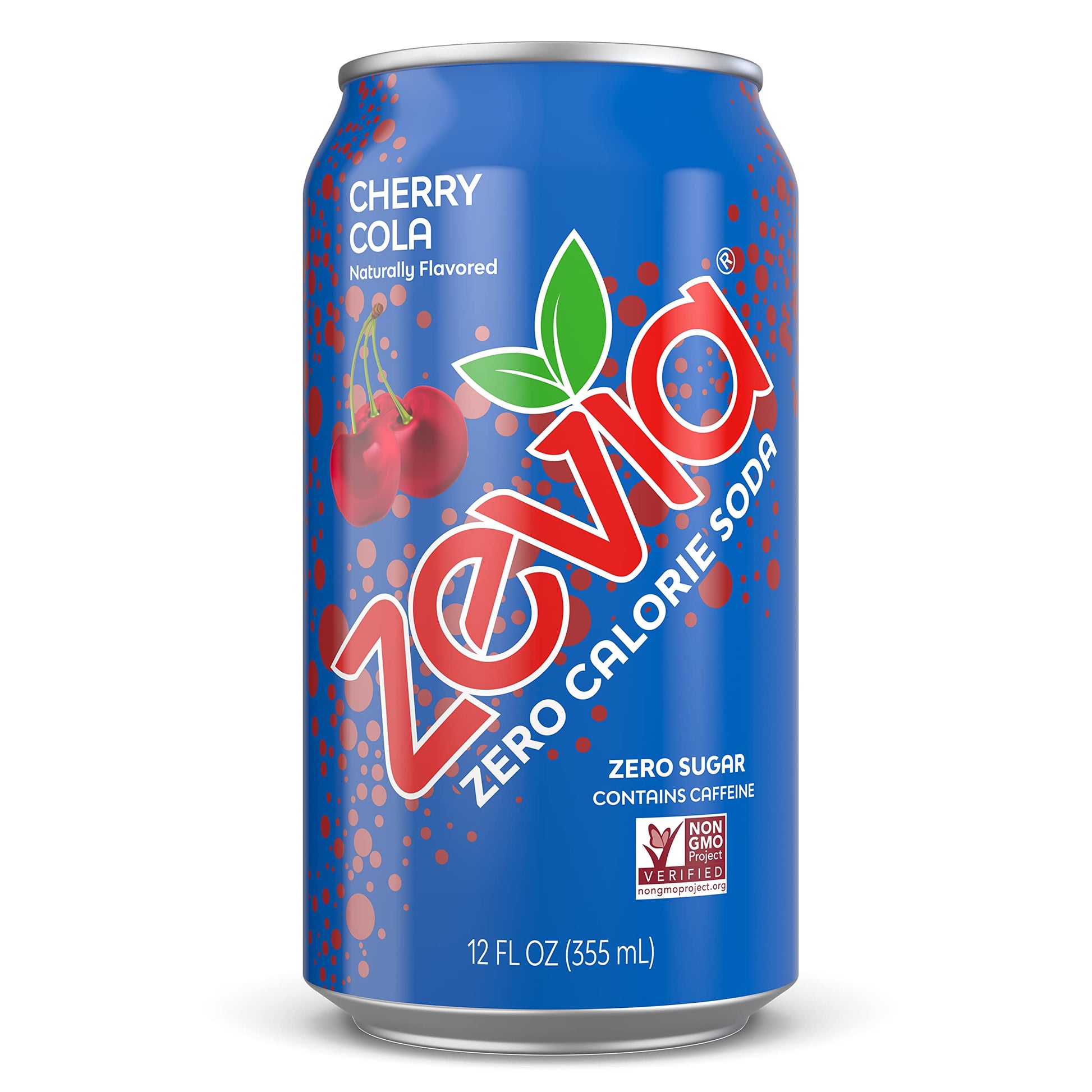 Zevia Zero Calorie Soda, Cherry Cola Flavor, 12 Fl Oz Cans, Pack of 24, Model 00125-12