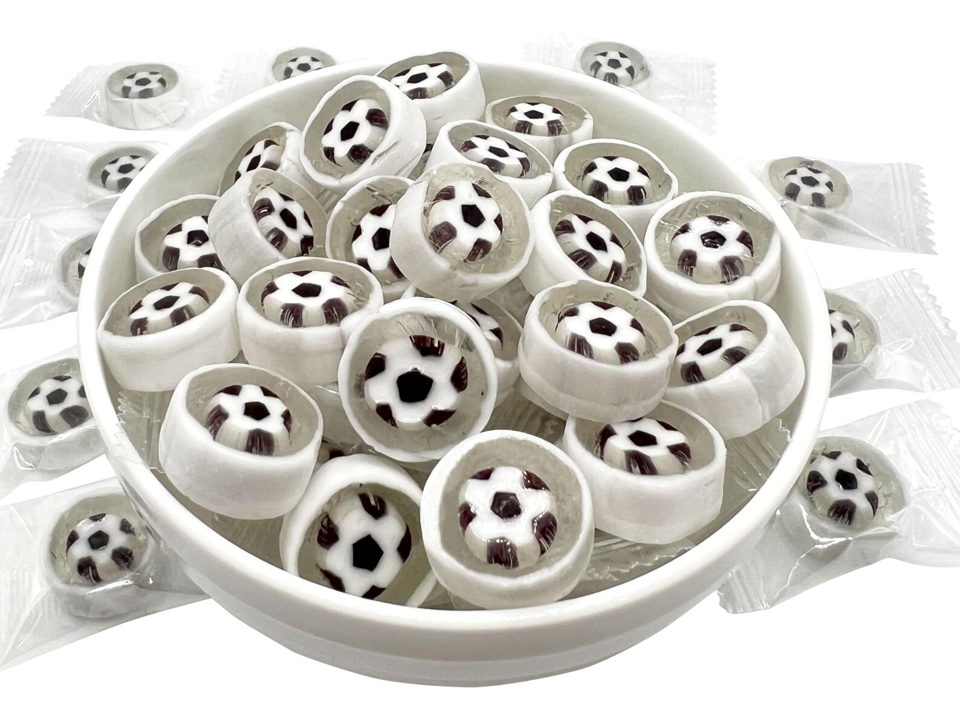 Soccer Candy - Hard Candy 8 OZ Resealable Bag of Individually Wrapped Small Candy (approx. 58 pcs) Hard Candies - Great for Socc