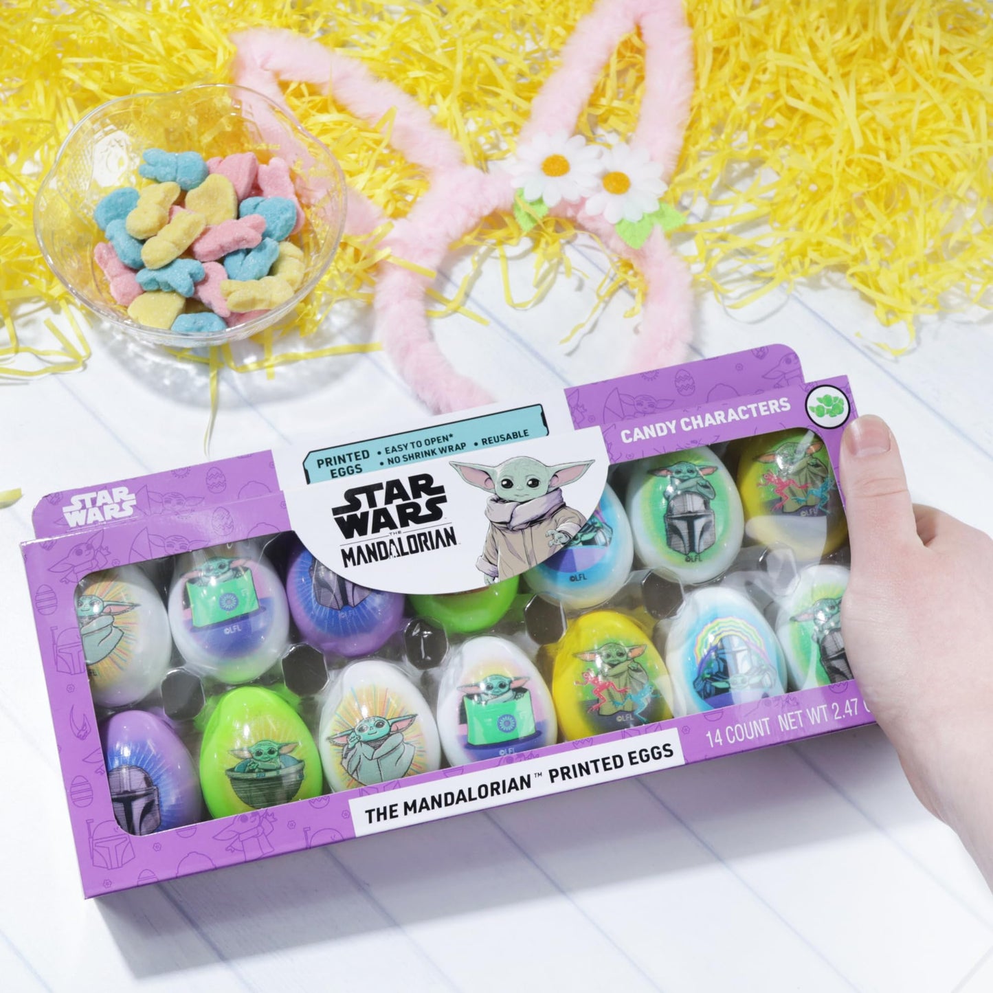 Sweetzo - Pre-Filled Star Wars Easter Eggs, Individual Hard Candy Pouched Inside, Perfect Egg Hunt Supplies, 2.74 Ounces, 28 Tot