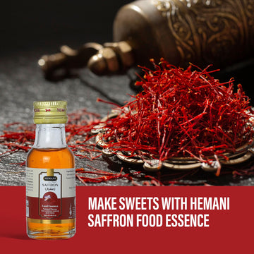 Hemani Saffron Food Essence 25 Ml Halal - Natural, Concentrated, And Authentic Saffron Flavor For Cooking, Baking, And Making De