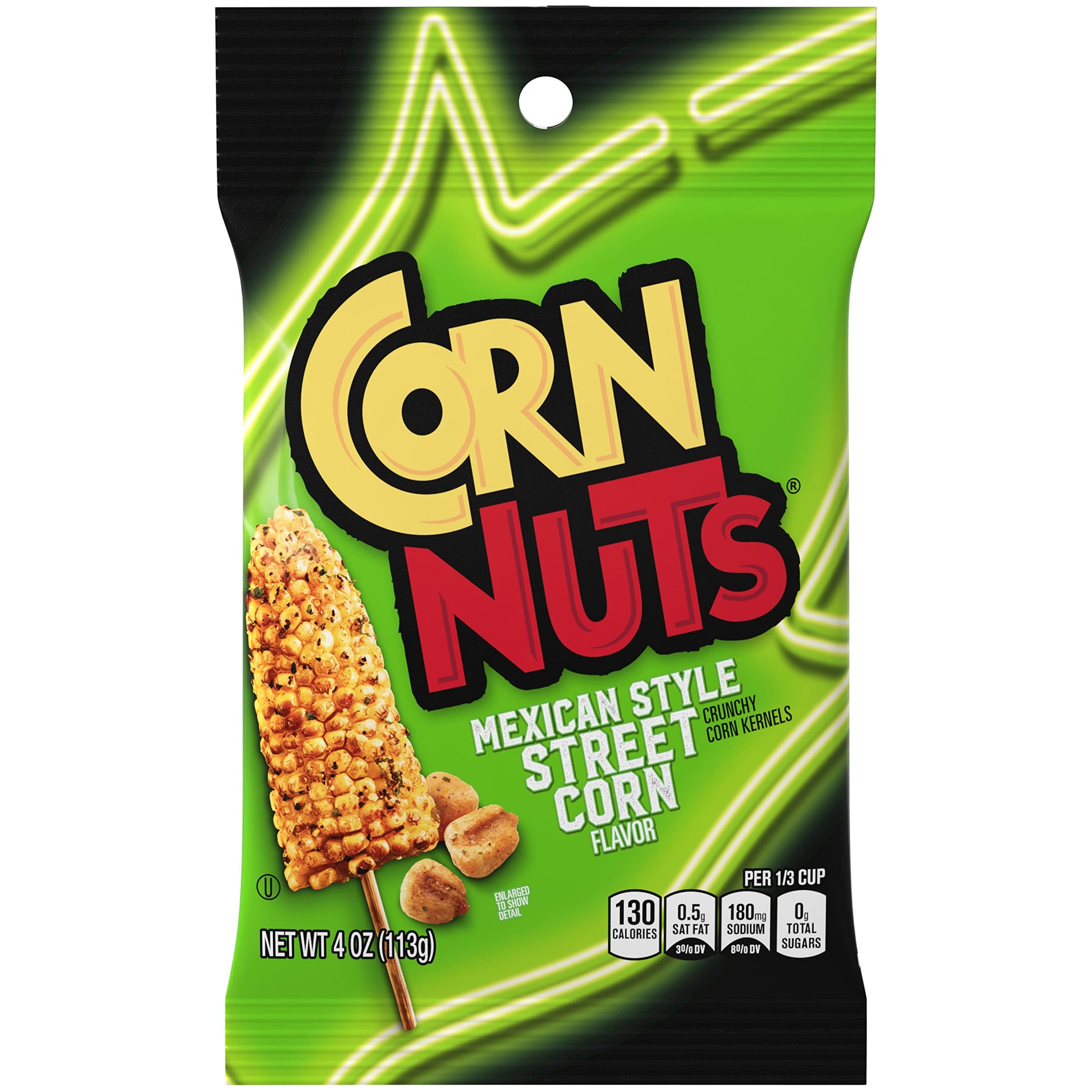 CORN NUTS Mexican Street Corn Crunchy Corn Kernels, 4 OZ (Pack of 1)