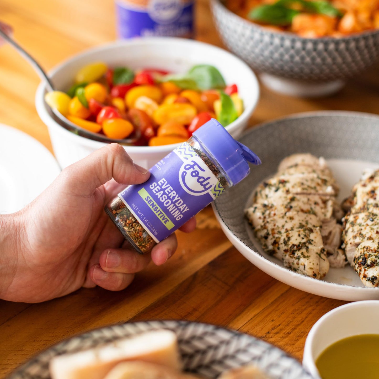 Fody Foods Everyday Seasoning, 1.6 Oz, Garlic and Onion Free, Low FODMAP Certified, Gut & IBS Friendly, Vegan, Non-GMO, Gluten F