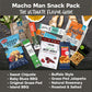 Macho Man Snack Pack Jerky Gift Box - High Protein Snacks For Men, Curated Beef Jerky Assortment Gift Box For Men, Husband, Dad, Boyfriend, Low Carb Keto