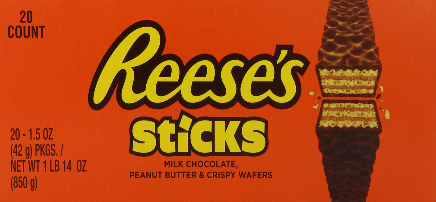 Reese'S Peanut Butter Candy Sticks, 1.5 Ounce (Pack Of 20)