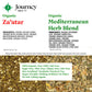 Gourmet Organic Mediterranean Herb Blend & Organic Za'Atar Gift Set By Journey Spice Co. | Salt-Free | Greek, Mediterranean, Mid