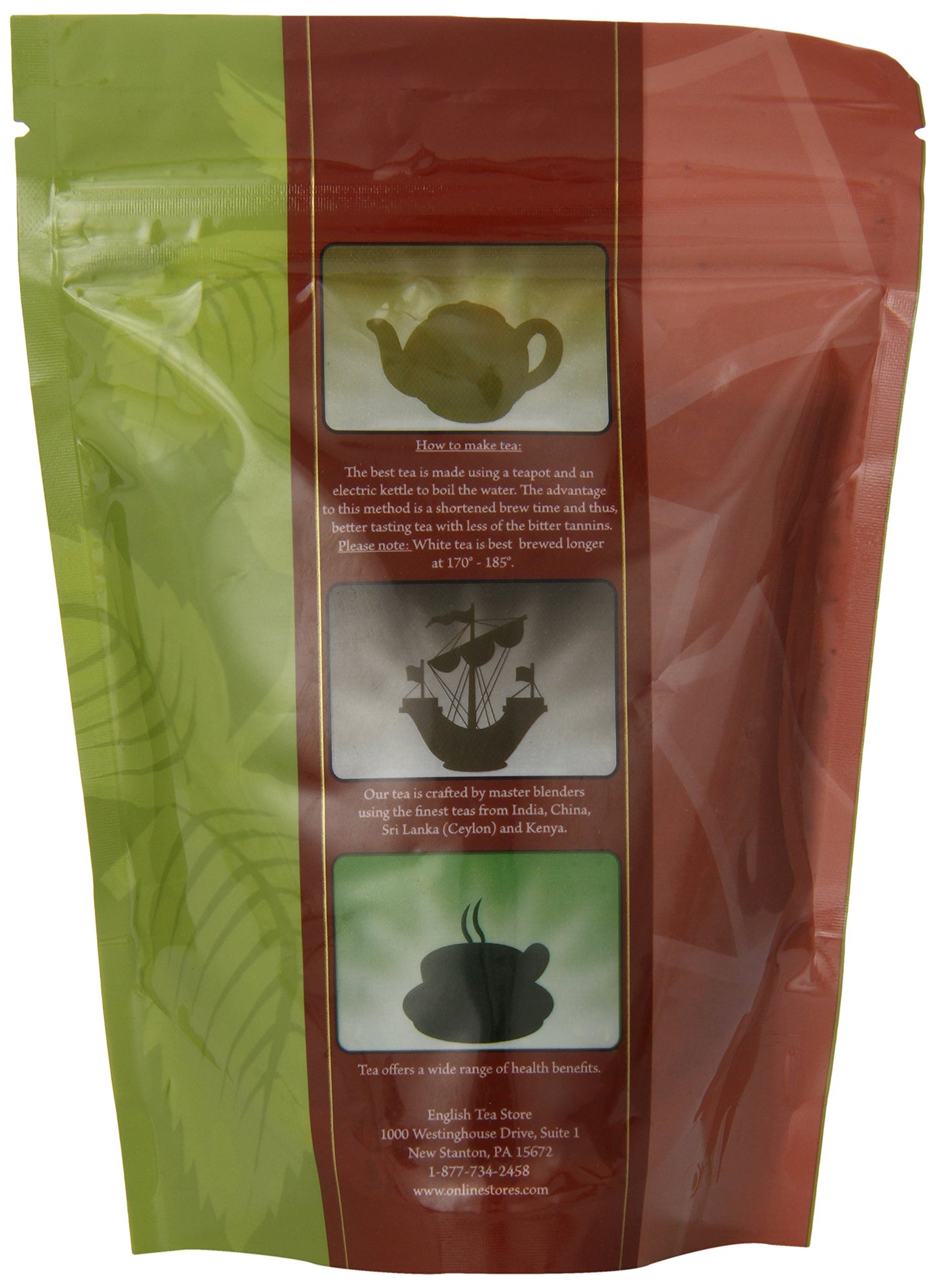 English Tea Store Organic Darjeeling Tea Pouches - 4oz, Loose Leaf, 4 Ounce