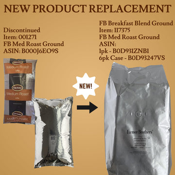 Farmer Brothers Breakfast Blend 3 X 5Lbs Ground Coffee 1271-3, Brown