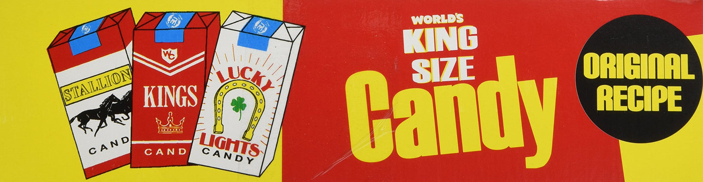 Worlds Candy Candy Stick smoky aromas - Display Box of 24 Count - White
