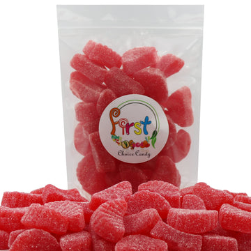 Firstchoicecandy Fruit Slices Jelly Wedges Candy (Red Cherry, 2 Pound)