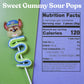 Galerie Paw Patrol Gummy Pops Candy, Skye and Chase Characters, Individually Wrapped, 1.23 Ounces, Pack of 4
