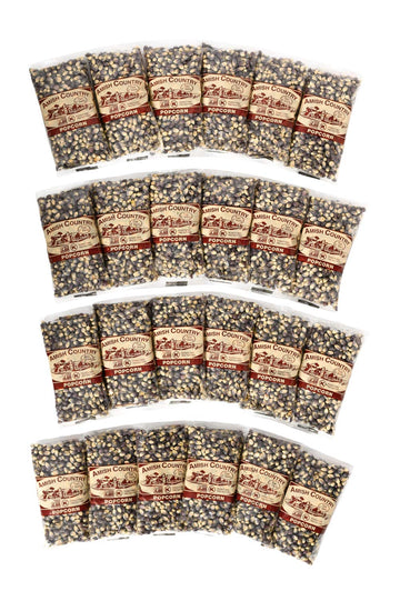 Amish Country Popcorn | 24-4 Oz Bags - Blue Kernels | Old Fashioned, Non-GMO and Gluten Free