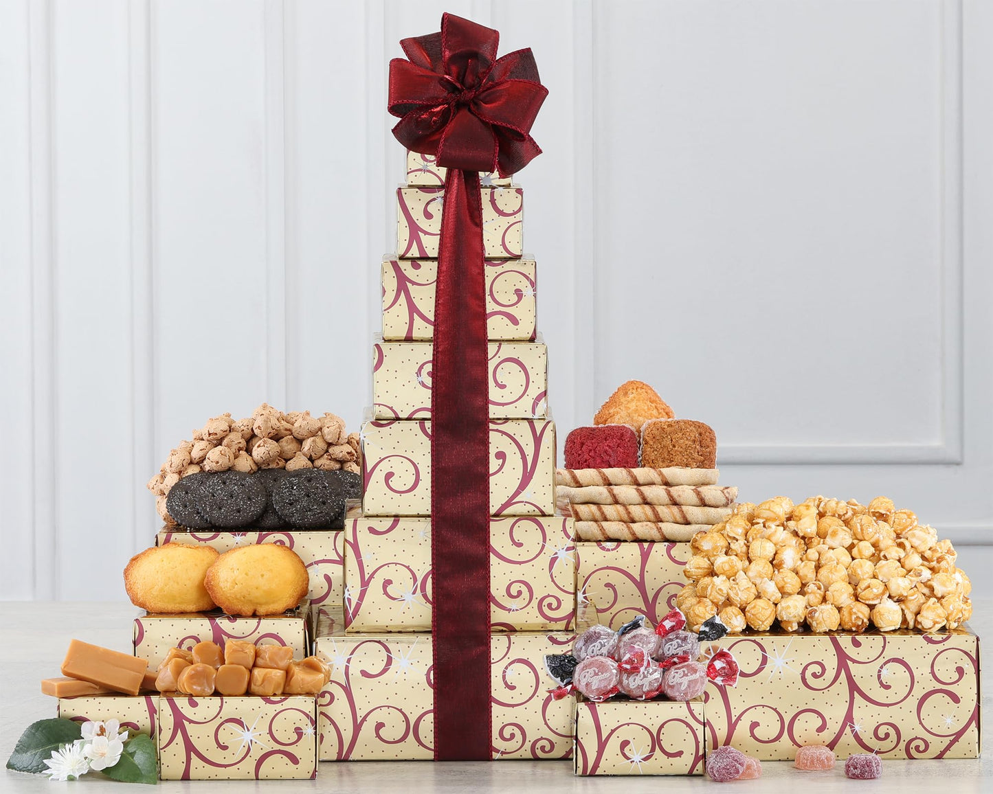 Wine Country Gift Baskets Tower of Sweets Gift Tower, Assorted, 2 Pound (Pack of 1), Model 540