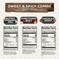 Flavor God Sweet & Spicy Combo Pack - 3 All Natural Spice Blends - Large Size - Perfect for Seasoning and Toppers