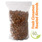 Cinnamon Roasted Almonds 60 Oz (3.75 Lb) - Candied Almonds Glazed With Cinnamon To Satisfy Any Sweet Tooth - Artisan Hand-Roaste