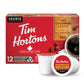 Tim Hortons 100% Colombian Medium Dark Roast Coffee K-Cup Pods 12 Count Red