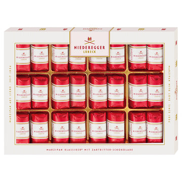 Niederegger Classic Loaves - Pure Marzipan Covered In Crisp & Dark Chocolate - 300G / 10.5Oz | 24 Pieces Per Box | Premium, Handcrafted, Authentic | Made In Germany Since 1806 | Kosher