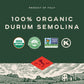 Bionaturae Capellini Pasta Noodles - Durum Semolina Pasta, Kosher, High Protein, Non-Gmo, Usda Certified, Durum Semolina Capelli