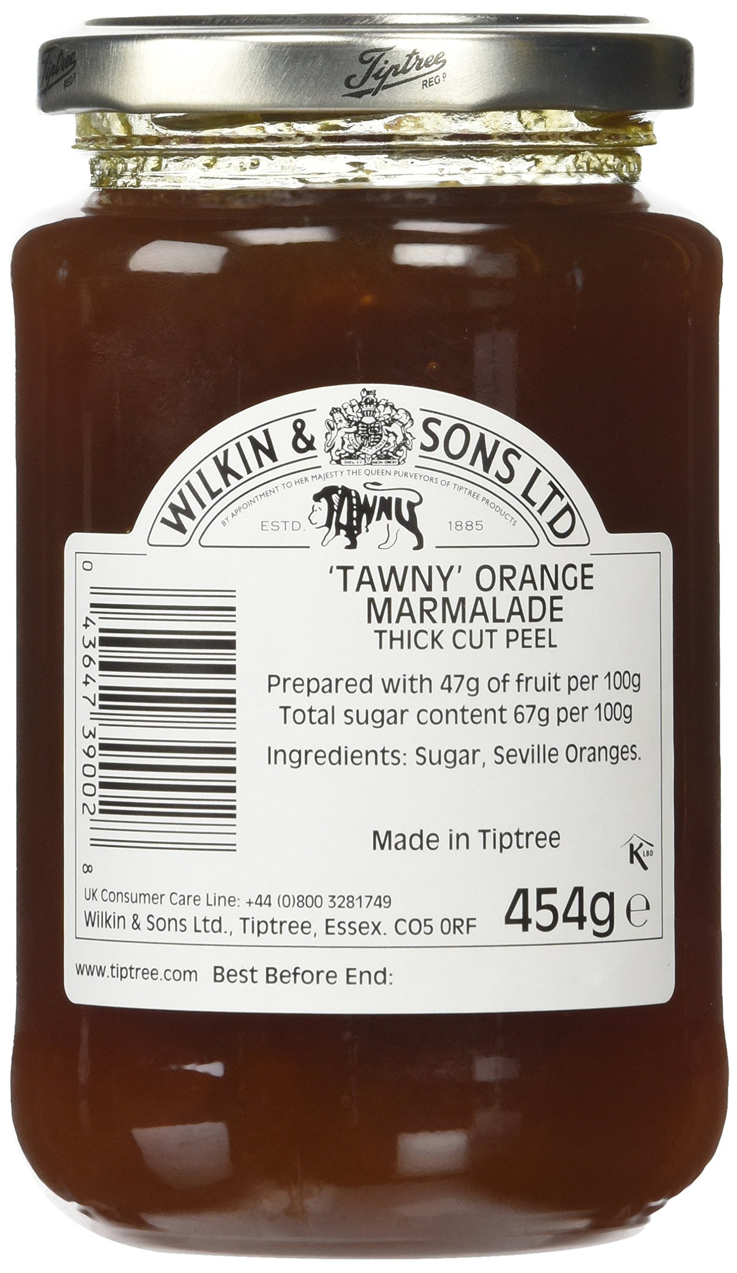 Tiptree Tawny Orange Marmalade, 12 Ounce Jar