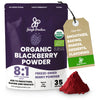 Jungle Powders Organic Blackberry Powder 5 Ounce Bag USDA Certified Freeze Dried Blackberries Powder for Baking Whole Blackberry