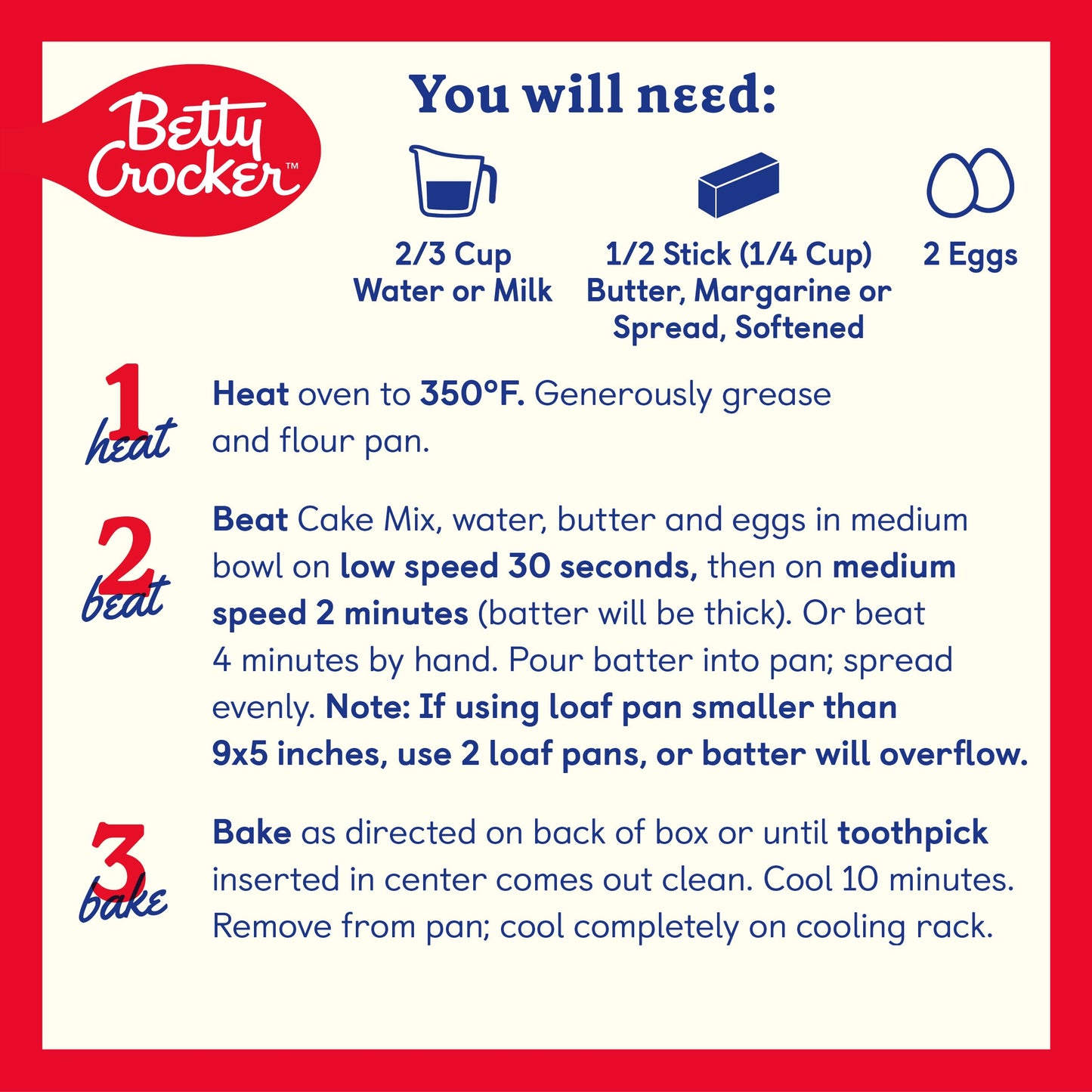 Betty Crocker Pound Cake Mix, 16 Oz. (Pack Of 12)