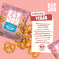 FitJoy White Cheddar Pretzels Snack Pack - Gluten Free, Vegan, 0.5 Oz, 24 Count